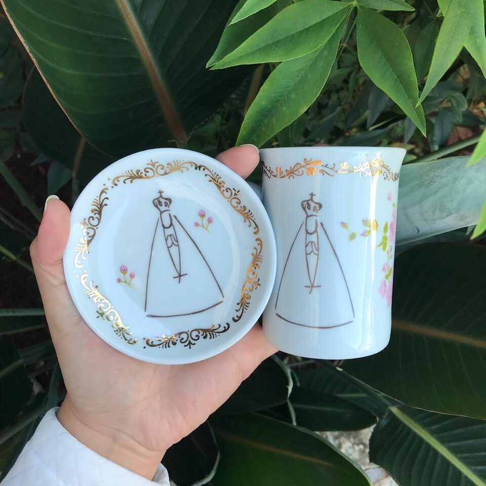 Caneca Nossa Senhora com Pratinho 1